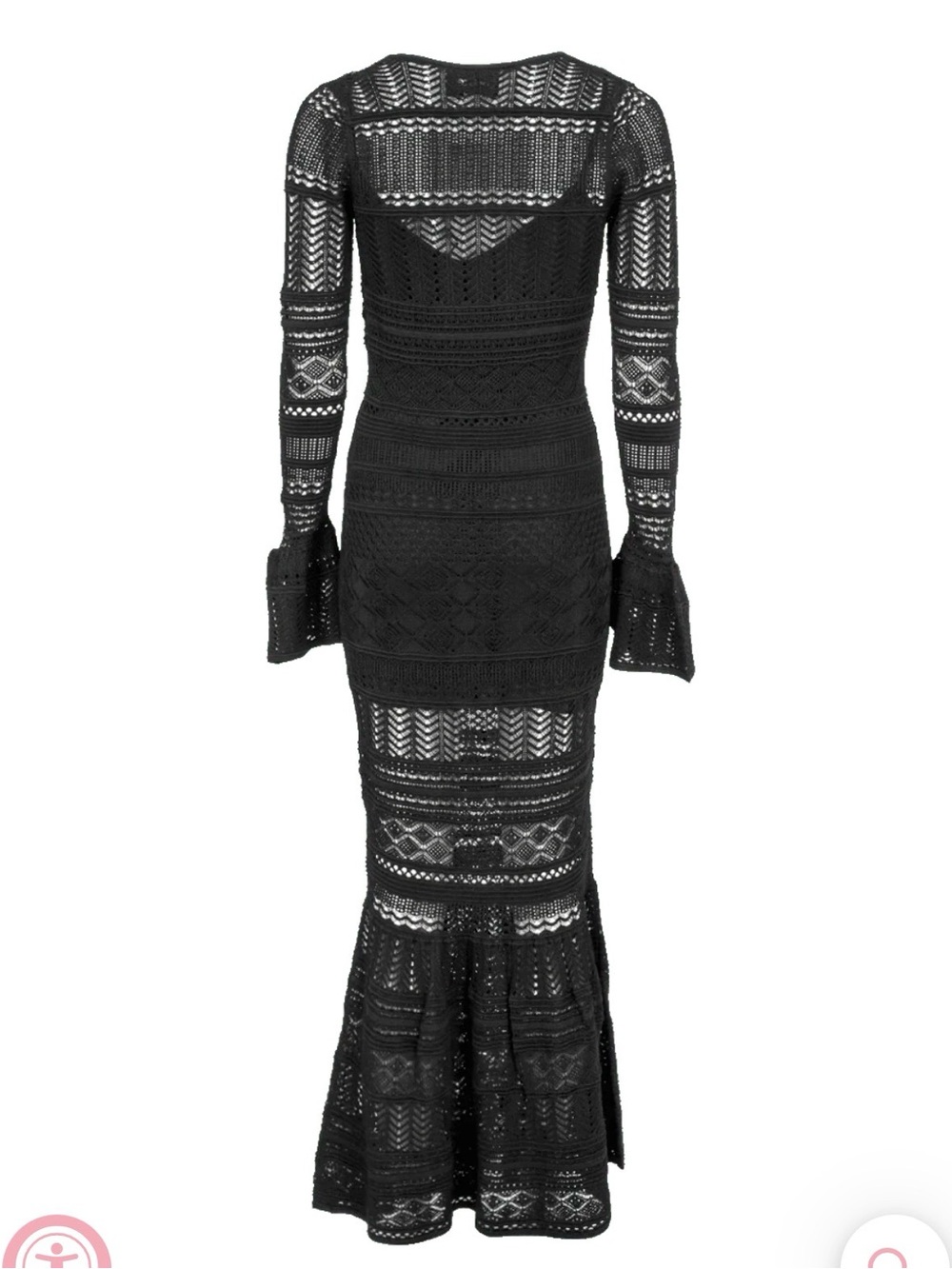 🖤 Alexis Darcie Black Crochet Mermaid Maxi Dress
Size Small - Picture 13 of 14